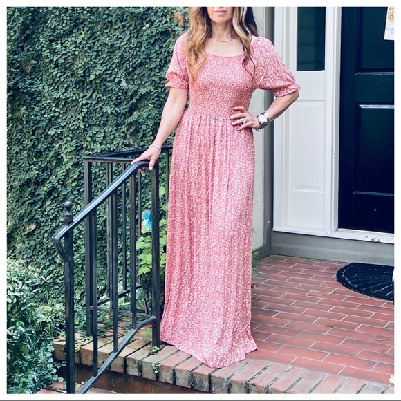 MADE IN ITALY BEAUTIFUL FLORAL MAXI DRESS - Picture 6 of 6